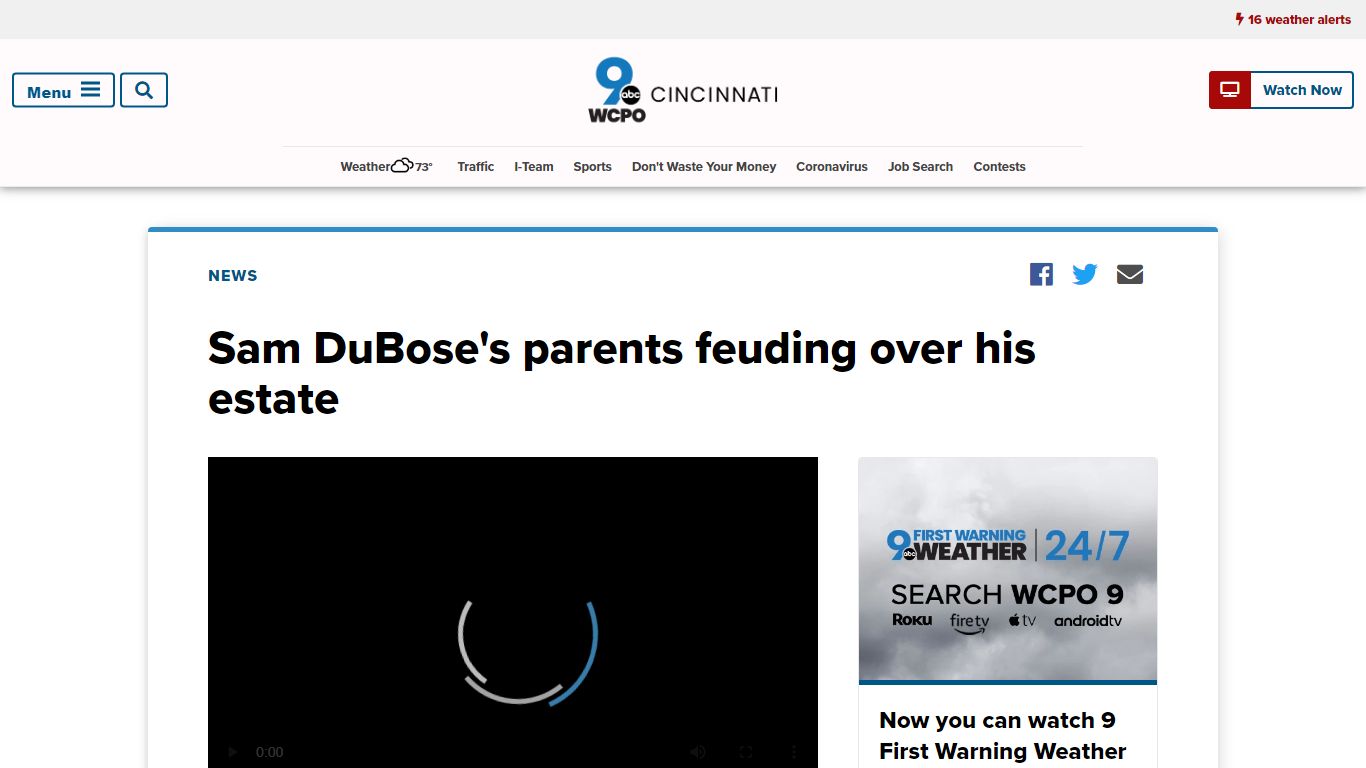 Sam DuBose's parents feuding over his estate - WCPO